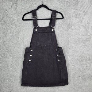 MNG Mango - Black Denim Overall Dress